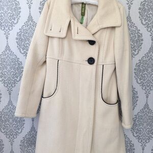 Soia & Kyo Cream Wool Coat